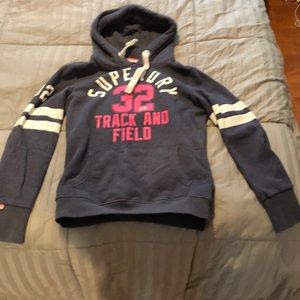 Navy blue super dry hoodie